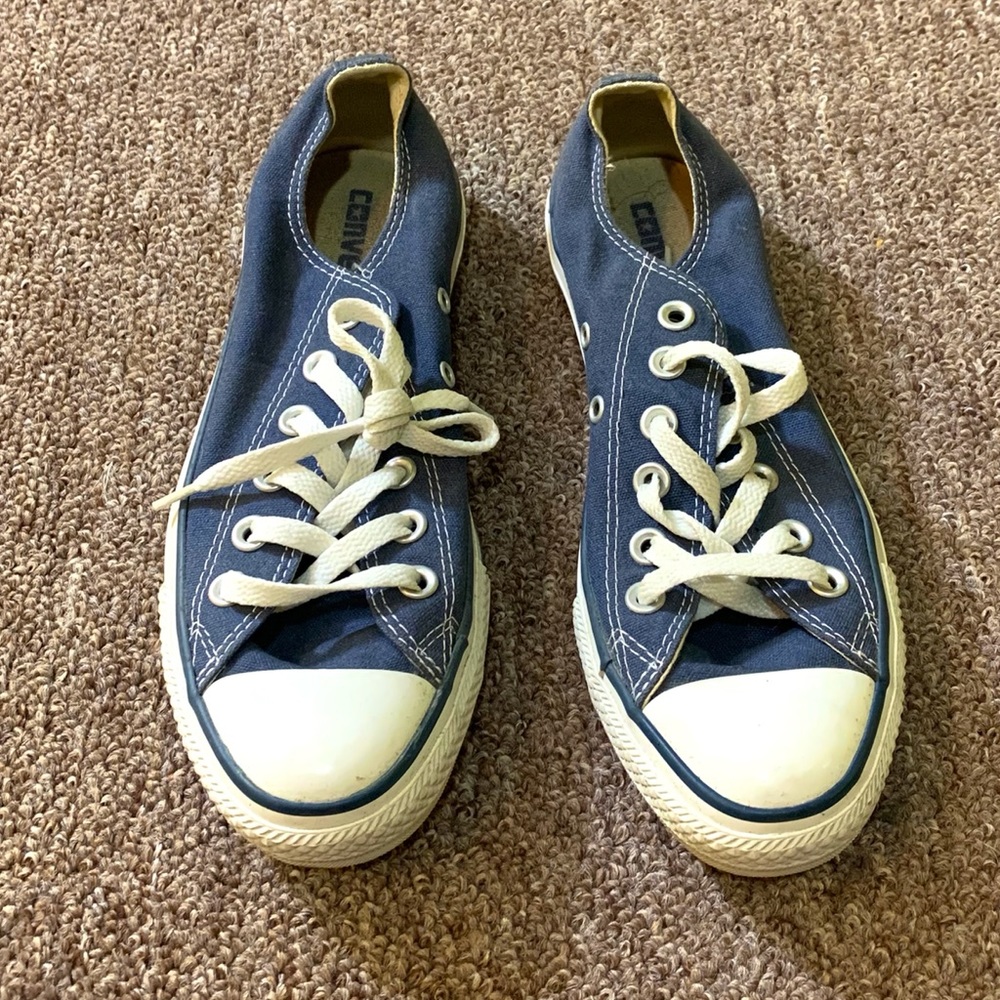 Converse all star navy sneakers